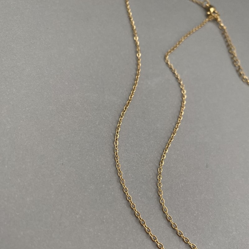 SUS あずきチェーン 40cm +5cm サージカルステンレス ネックレス
