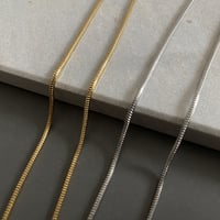 SUS スネークチェーン ネックレス 50cm × 1.5mm サージカルステンレス p-2119201