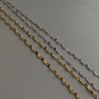 SUS ペタルチェーンネックレス 40cm +5cm サージカルステンレス アジャスター p-2119210