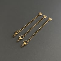 [ 3本セット ] アジャスター ハート 5cm サージカルステンレス 調節 延長 p-2119112