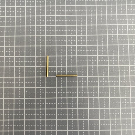 [ 10pcs ] 真鍮 デザインパーツ 20mm チューブ ビーズ 直パイプ 金古美 ブラス メタル パーツ tp-10086