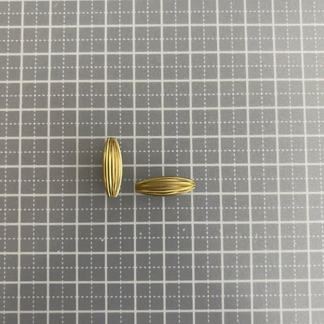 [ 4pcs ] 真鍮 デザインパーツ 20mm ビーズ オーバル チューブ ロング ブラス チャーム メタル パーツ tp-10088