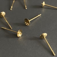 [ 20個 ] ピアス 芯立 5mm サージカルステンレス ポスト 突き刺し パーツ p-2119133