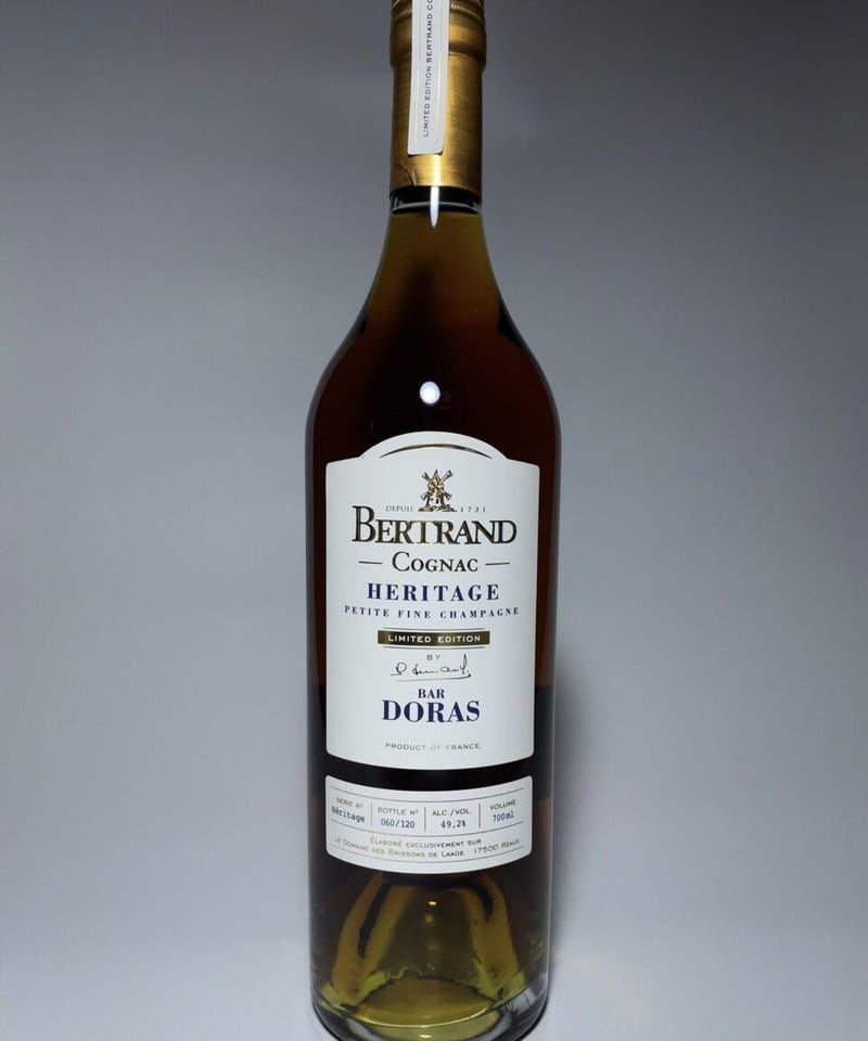 Cognac BERTRAND « Heritage »pour BAR DORAS 120本
