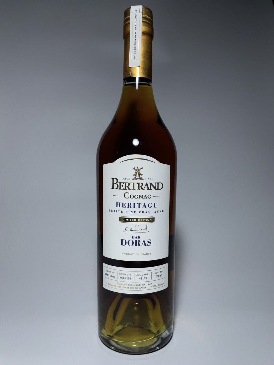 Cognac BERTRAND « Heritage »pour BAR DORAS 120本