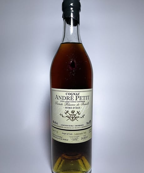 Cognac Andre PETIT Hors d’âge 1955/1958/1963 pour BAR DORAS  240本限定 (700ml/40%vol, Cack Strength)