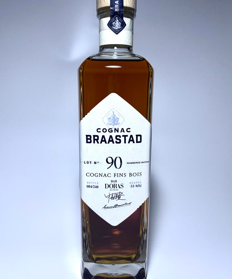 BRAASTAD Cognac Fins Bois Lot 90 pour BAR DORAS