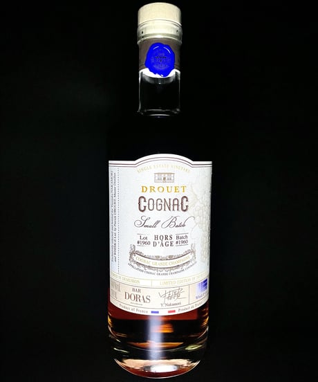 Cognac DROUET Lot ♯1960 Demijohn pour BAR DORAS 280本限定 (700ml/44%vol)