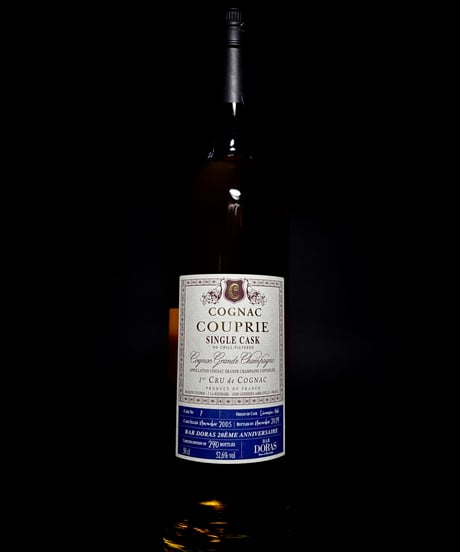 Cognac COUPRIE 2005 pour BAR DORAS 20ÈME ANNIVERSAIRE 240本限定 (500ml/52.6%vol)