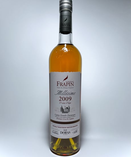 Cognac FRAPIN Millésime 2009 15 ans d’âge pour BAR DORAS 300本限定(700ml/59.4%vol)