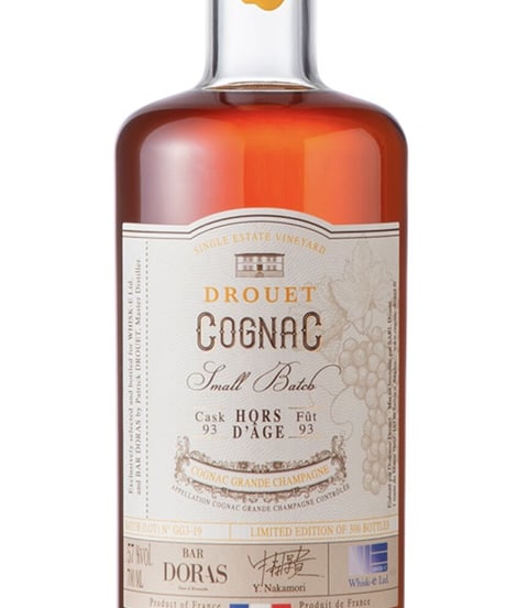 Cognac DROUET Hors D’âge Fût 93 pour BAR DORAS 300本限定