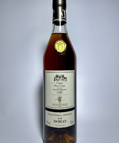 Vallein TERCINIER Cognac Hors d’Age pour BAR DORAS 288本限定 (700ml/42%vol)