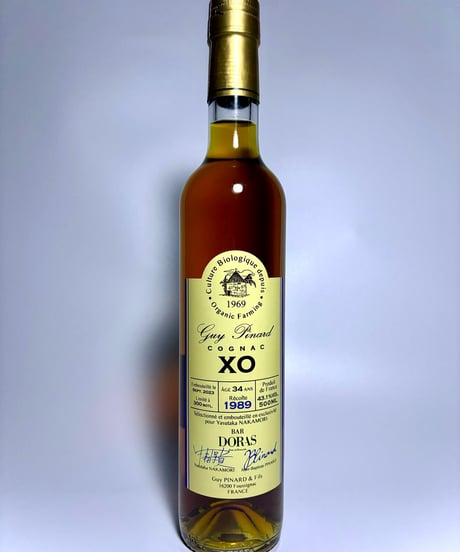 Cognac Guy PINARD＆Fils XO 1989 (34年) pour BAR DORAS 300本限定 (500ml/43.1%vol)