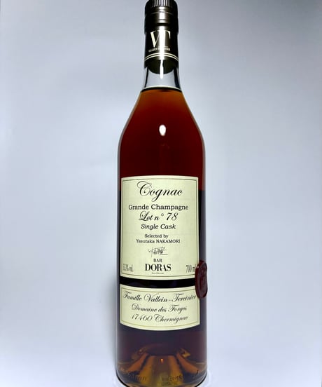 Vallein Tercinier Cognac Grande Champagne Lot N 78 pour BAR DORAS 240本限定 (700ml/53.3%vol)