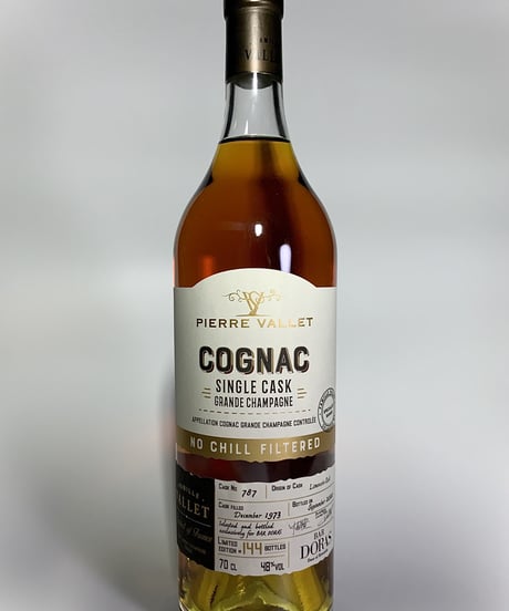 Cognac Château de Montifaud «Pierre Vallet» Grande Champagne 1973 pour BAR DORAS 144本限定