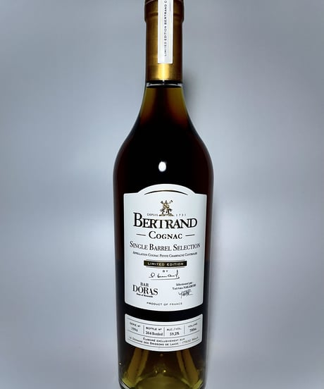 Cognac BERTRAND Single Barrel Selection Lot«1994» for BAR DORAS 264本限定 (700ml/59.2%vol)