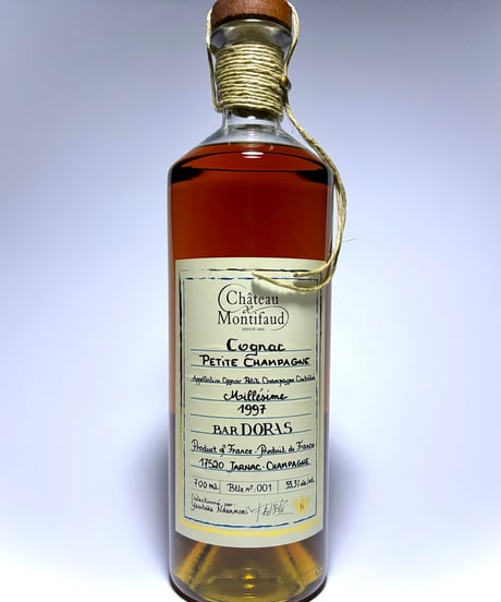 Château Montifaud Cognac Millésime 1997 pour BAR DORAS 240本限定 (700ml/53.3%vol)