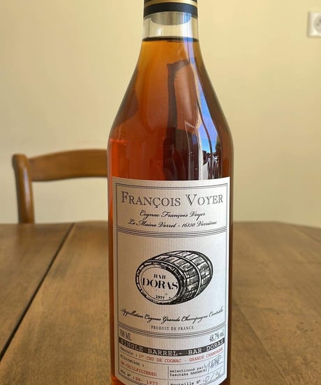 Cognac François VOYER 1977 pour BAR DORAS 96本限定 (700ml / 48.7%vol )