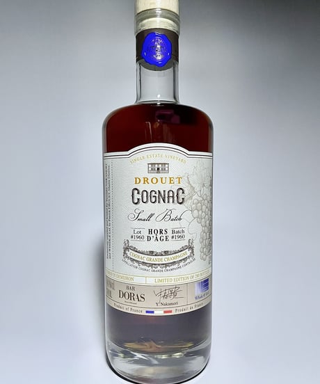 Cognac DROUET Lot ♯1960 Demijohn pour BAR DORAS 280本限定 (700ml/44%vol)