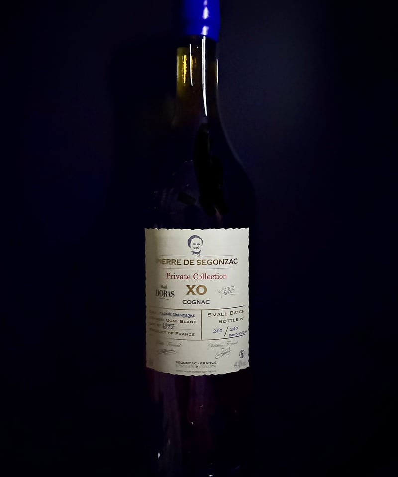 Cognac Pierre de Segonzac 1977 pour BAR DORAS 2