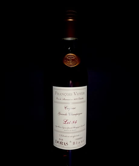 Cognac François VOYER Lot 84 pour BAR DORAS et Blanc Paris 180本限定(700ml/60.4%vol)