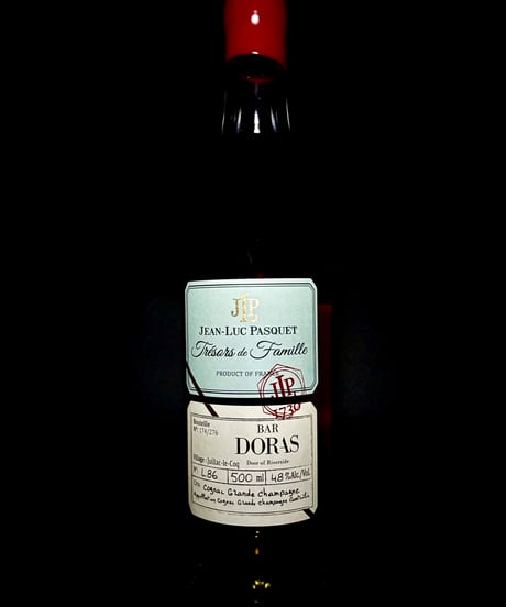 Jean-Luc PASQUET “Trésors de Famille” Cognac GC L.86 pour BAR DORAS 276本限定 (500ml/48%vol)