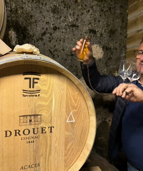 Cognac DROUET Lot ♯1986 pour BAR DORAS 144本限定 (700ml/58.6%vol)