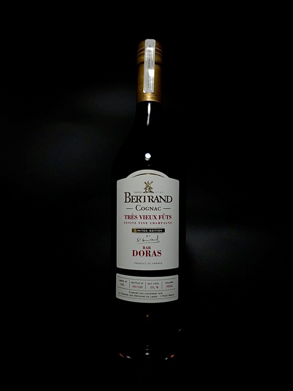 ベルトラン 1994 59.2% for BAR DORAS Cognac BERTRAND Single Barrel Selection Lot«199