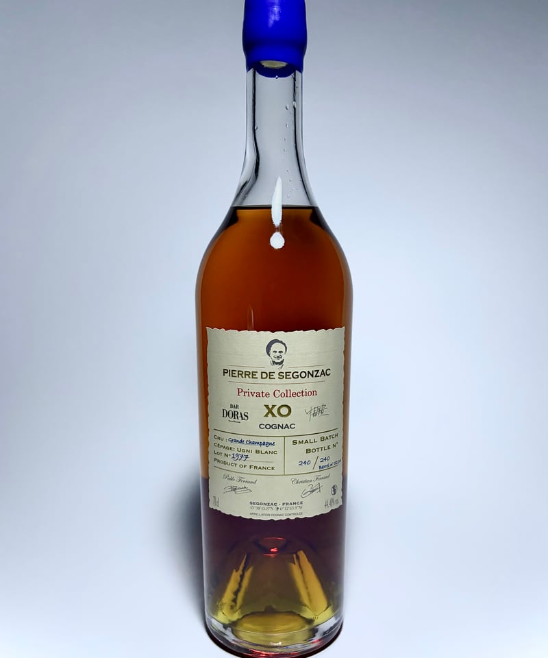Cognac Pierre de Segonzac 1977 pour BAR DORAS 2