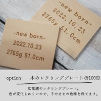 オプション　木製プレートに変更
