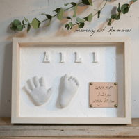 【生後6ヵ月以内のお子様対象】立体手形足形アート『Annavel~アナベル~』