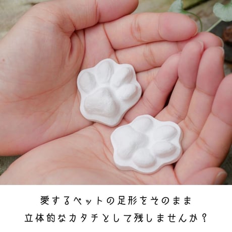肉球サイズ7cm以上　ペット足形アート『 Sagina 〜サギナ〜』