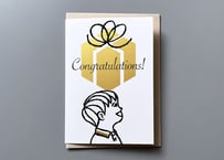 グリーティングカード #002　Congratulations