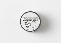 BUBBLE GUM マスキングテープ-Black