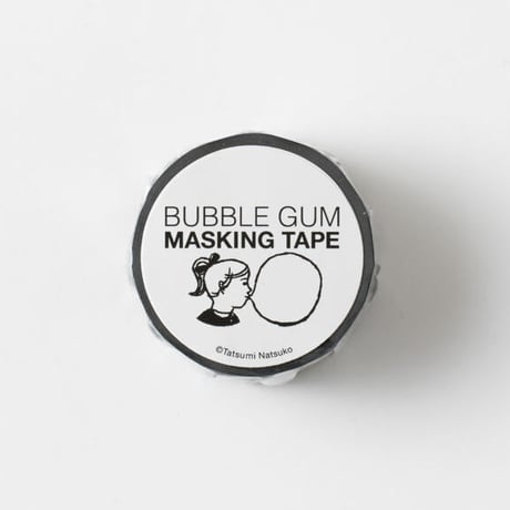 BUBBLE GUM マスキングテープ-Black