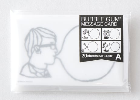 BUBBLE GUM メッセージカード A