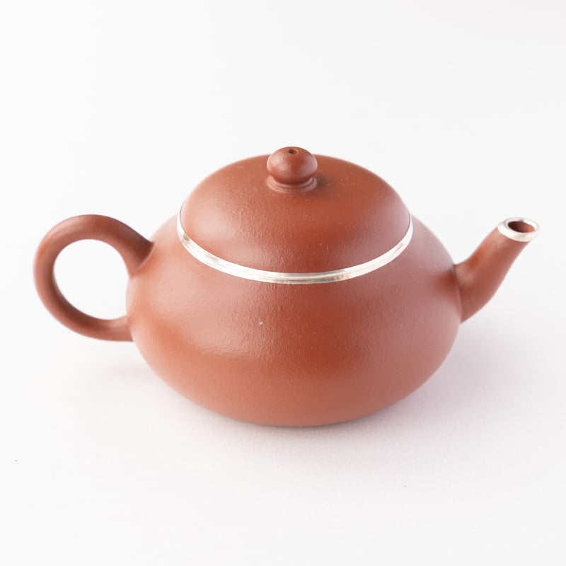 梨型朱泥壺包銀【100cc】 | バンブー茶館