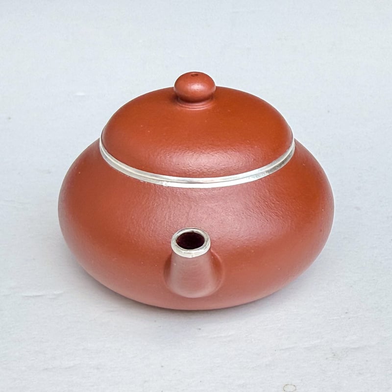梨型朱泥壺包銀【100cc】 | バンブー茶館