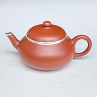梨型朱泥壺包銀【100cc】
