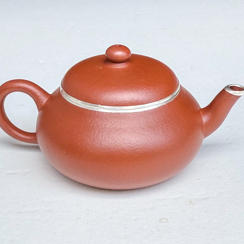 梨皮 朱泥 泳心道人 底款 寿珍 蓋裏印 煎茶急須古玩中国美術唐物擺件 41b 梨皮 朱泥 泳心道人 底款 寿珍 蓋裏印 煎茶急須