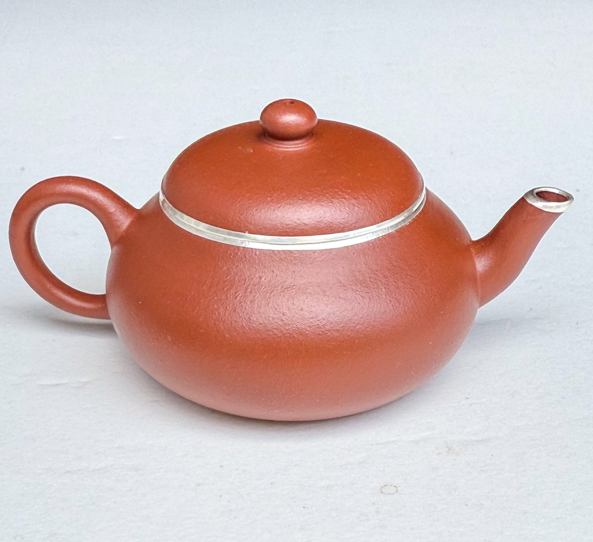梨型朱泥壺包銀【100cc】 | バンブー茶館