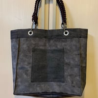 4wayトートバッグ（ラージサイズ）グレーシルバー　黒デニム