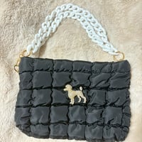 ふわふわバッグ　プードルブラック