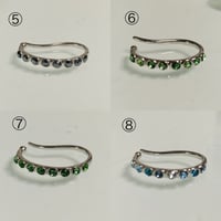 スワロフスキーイヤーカフ　シルバー　⑤