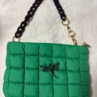 ふわふわバッグ　トンボグリーン