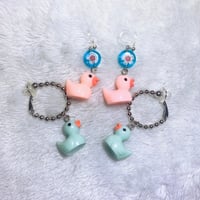 アヒルイヤリング