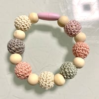 オーガニックウッドビーズバンド　21cm