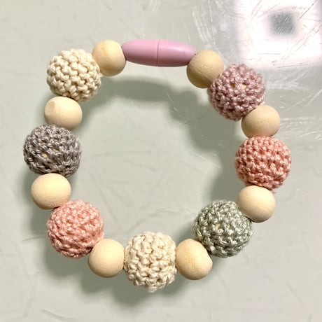 オーガニックウッドビーズバンド　21cm