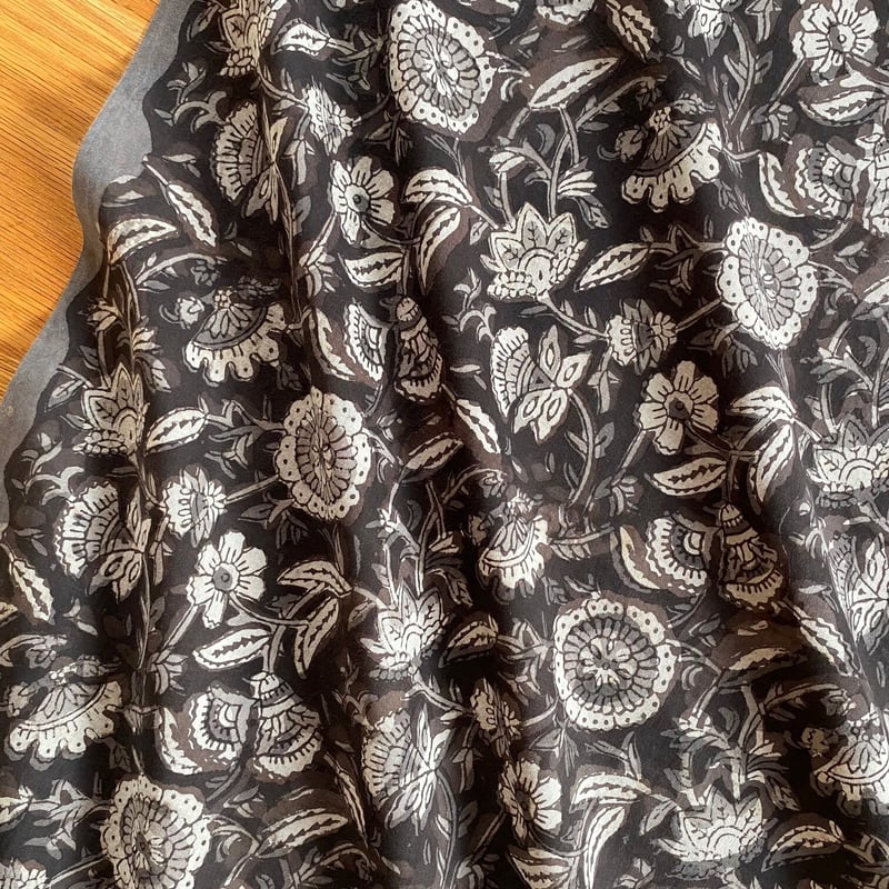 インド綿　ブロックプリント　上下set up ② suitao fabric