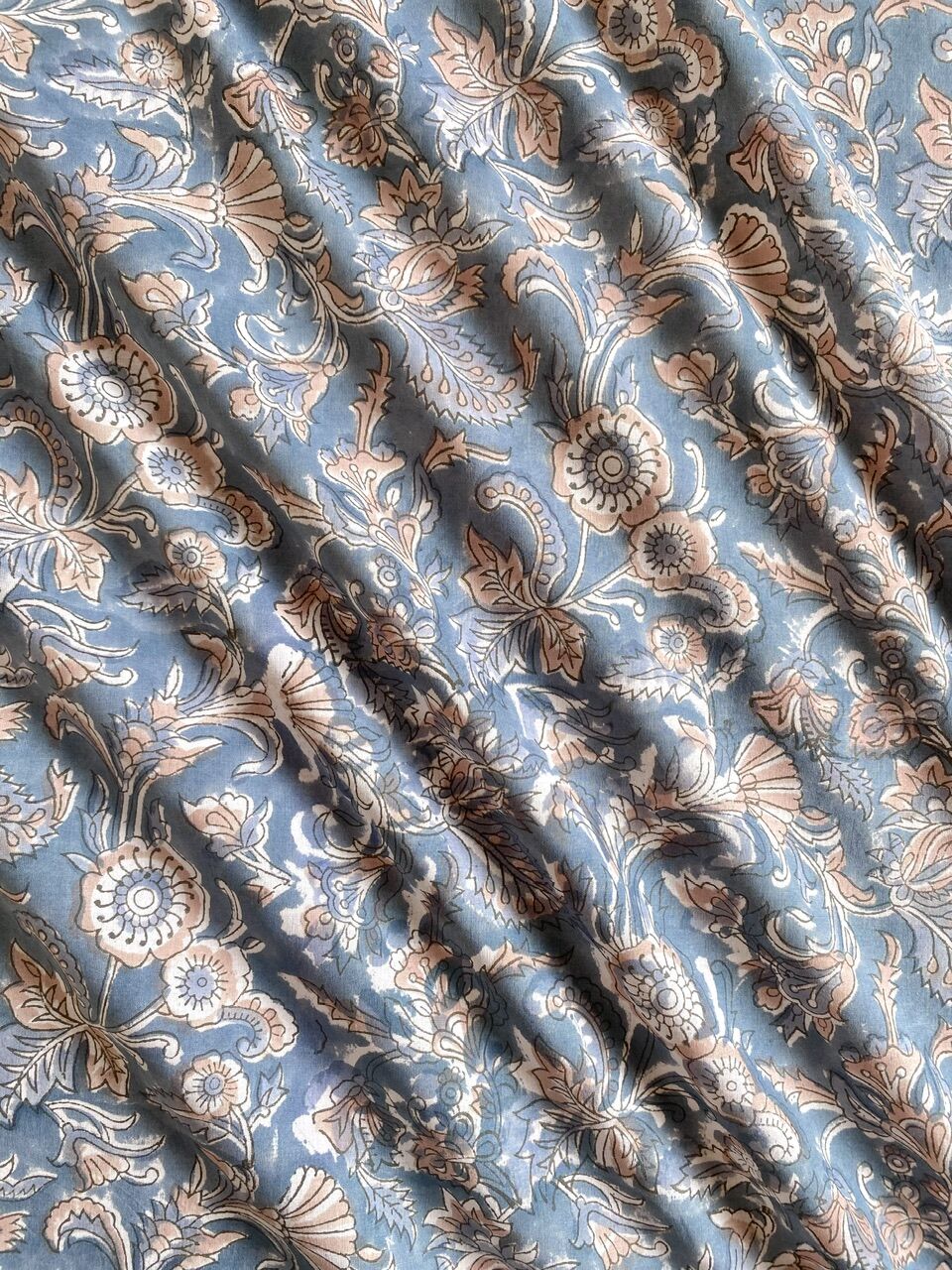 インド綿 ハンドブロックプリント生地 FB-23060887HBC➁ | suitao fabric
